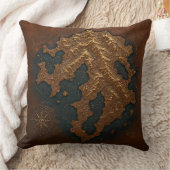 An ancient map of unknown continent クッション (ブランケット)