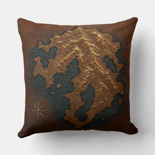 An ancient map of unknown continent  クッション (裏面)