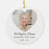 An Angel in Heaven Memorial Angel Lily  セラミックオーナメント (裏面)