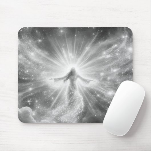 An Angel in the Clouds on a Thick Mousepad マウスパッド (マウス)