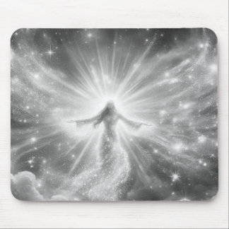 An Angel in the Clouds on a Thick Mousepad マウスパッド