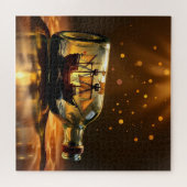 An Antique Ship in a Bottle ジグソーパズル (横)