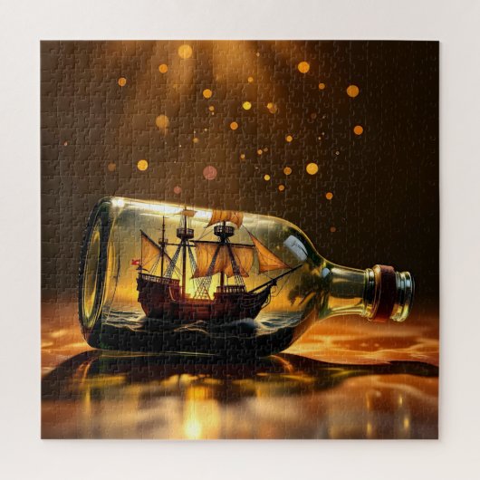 An Antique Ship in a Bottle ジグソーパズル (縦)