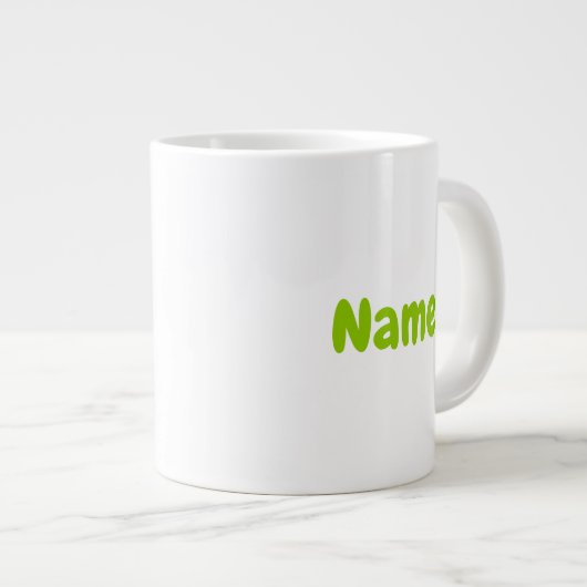 「An Apple a Day」を使用したジャンボサイズマグ ジャンボコーヒーマグカップ (正面右)