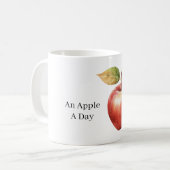 An Apple A Day コーヒーマグカップ (正面左)