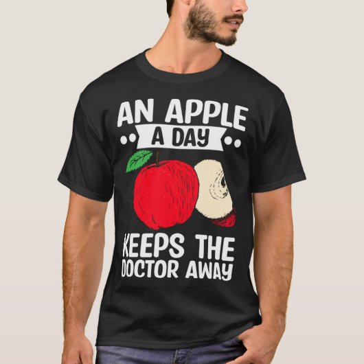 An Apple A Day Keeps The Doctor Away Fruit Picker Tシャツ (正面)