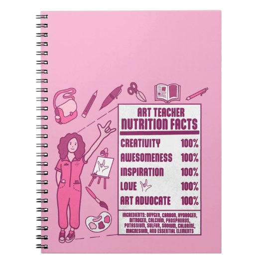 An Appreciation to Art Teachers - Perfect Gift  ノートブック (正面)