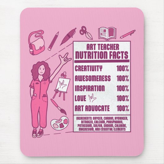 An Appreciation to Art Teachers - Perfect Gift マウスパッド (正面)