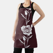 An Arrangement Of Minimalist Single Line Roses エプロン (インサイチュ)
