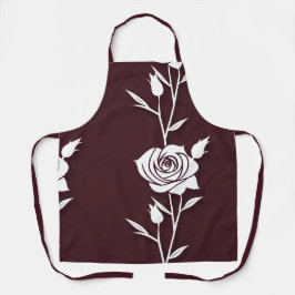An Arrangement  Of Minimalist Single Line Roses  エプロン