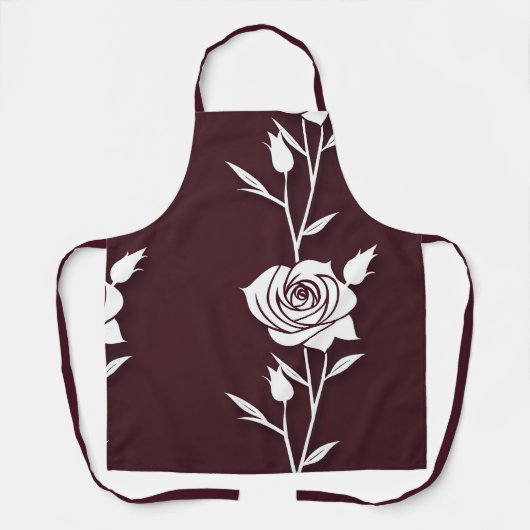 An Arrangement Of Minimalist Single Line Roses エプロン (正面)