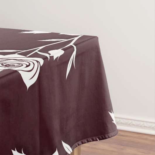 An Arrangement  Of Minimalist Single Line Roses  テーブルクロス (インサイチュ)