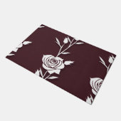 An Arrangement  Of Minimalist Single Line Roses  ドアマット (アングル)