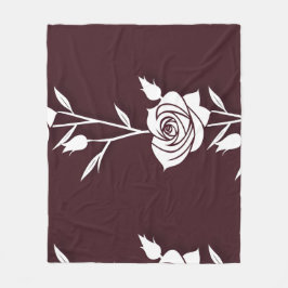 An Arrangement  Of Minimalist Single Line Roses  フリースブランケット