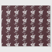 An Arrangement  Of Minimalist Single Line Roses  ラッピングペーパー (フラット)