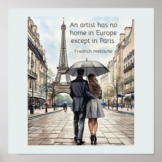 An artist has no home in Europe except Paris ポスター (正面)