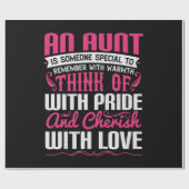 An Aunt Is Someone Special To Remember With Warmth ラッピングペーパー (フラット)