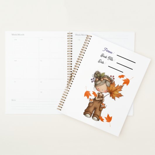 An Autumn Day Book Planner Cover プランナー手帳 (ディスプレー)