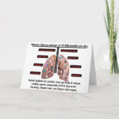 An Average of 20,000 Breaths Per Day サンキューカード (正面)