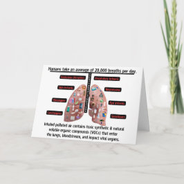 An Average of 20,000 Breaths Per Day サンキューカード