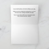 An Average of 20,000 Breaths Per Day サンキューカード (内部)