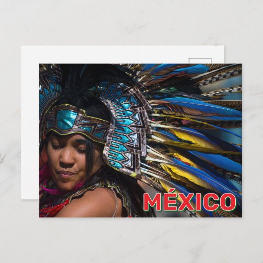 An Aztec Heritage Dancer  ポストカード (正面/裏面)