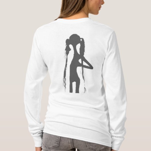 AN Canva背景の取り外しシ荷車を引くャツ Tシャツ (裏面)