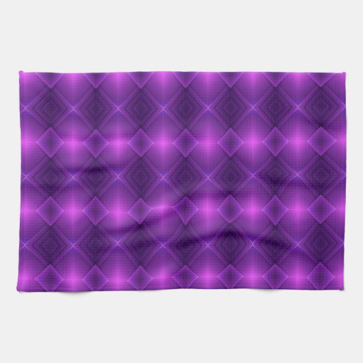 An  display a purple patterned tapestry  キッチンタオル (横)