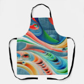 An elegant multicolor classic pattern  エプロン (正面)