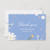 An elegant wedding in light blue with wildflowers. ノートカード (正面)