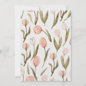 An elegant wedding invitation in olive green (裏面)