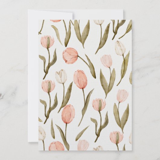 An elegant wedding invitation in olive green (裏面)