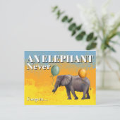 An Elephant Never Forgets Postcard ポストカード (スタンド正面)