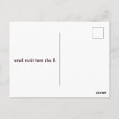 An Elephant Never Forgets Postcard ポストカード (裏面)