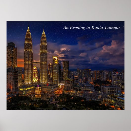 An Evening in Kuala-Lumpur Night Scene ポスター (正面)