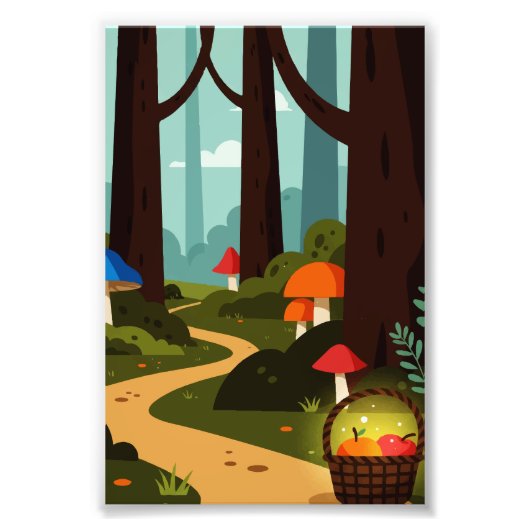 An imaginary forest scene フォトプリント            (正面)