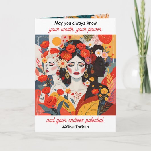 An Inspirational International Women's Day  カード (正面)
