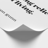 An inspirational quote for runners ラッピングペーパー (角)