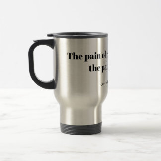 An inspirational quote for runners travel mug トラベルマグ