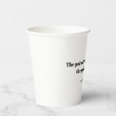 An inspirational quote for runners travel mug 紙コップ (右)