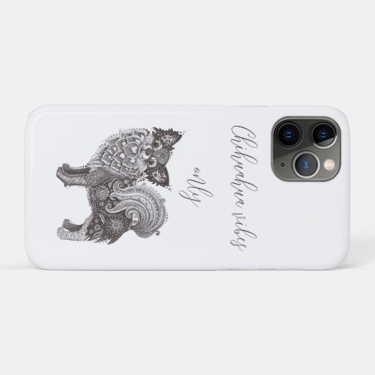 An iPhone 11 Pro case with chihuahua Case-Mate iPhoneケース (裏面(横))