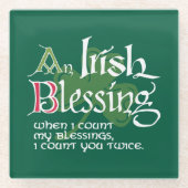 An Irish Blessing ガラスコースター (正面)