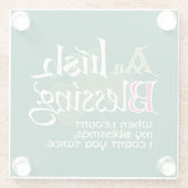 An Irish Blessing ガラスコースター (裏面)