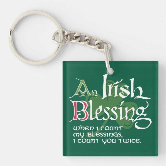 An Irish Blessing キーホルダー (正面)