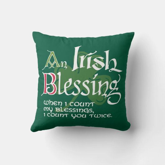 An Irish Blessing クッション (裏面)