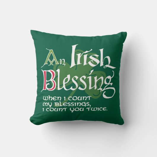An Irish Blessing クッション (正面)