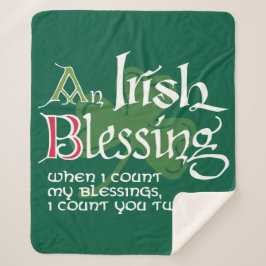 An Irish Blessing シェルパブランケット