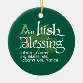 An Irish Blessing セラミックオーナメント (正面)