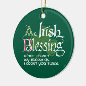 An Irish Blessing セラミックオーナメント (左)