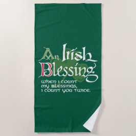 An Irish Blessing ビーチタオル